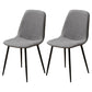 Modern Home Solid Back Side Chair Matte Finish Upholstered Dining Chair Light Gray 2 Piece Set Clearhalo ' kitchen&dining_furn' 'Dining Chairs' 'Dining Tables & Seating' 'dining_chair' 'furn' 'furn_dining_chair' 'Furniture' 'furniture_dining_chair' 'Kitchen & Dining Furniture' 'kitchen' 4600475