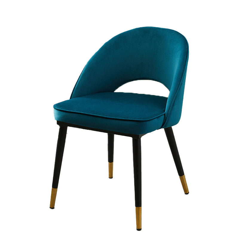 Modern Home Open Back Side Chair Matte Finish Fabric Dining Chair Clearhalo ' kitchen&dining_furn' 'Dining Chairs' 'Dining Tables & Seating' 'dining_chair' 'Furniture' 'furniture_dining_chair' 'Kitchen & Dining Furniture' 'kitchen' 4600487