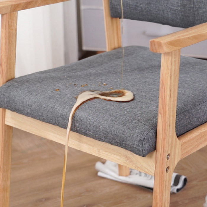 Modern Balcony Open Back Arm Chair Matte Finish Upholstered Dining Chair Clearhalo ' kitchen&dining_furn' 'Dining Chairs' 'Dining Tables & Seating' 'dining_chair' 'Furniture' 'furniture_dining_chair' 'Kitchen & Dining Furniture' 'kitchen' 4600506