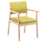 Modern Balcony Open Back Arm Chair Matte Finish Upholstered Dining Chair Green 1 Piece Clearhalo ' kitchen&dining_furn' 'Dining Chairs' 'Dining Tables & Seating' 'dining_chair' 'Furniture' 'furniture_dining_chair' 'Kitchen & Dining Furniture' 'kitchen' 4600512