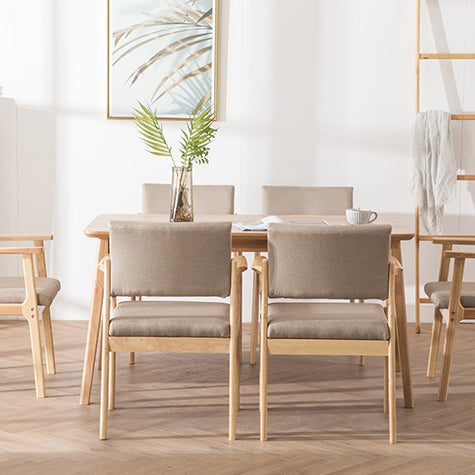 Modern Balcony Open Back Arm Chair Matte Finish Upholstered Dining Chair Clearhalo ' kitchen&dining_furn' 'Dining Chairs' 'Dining Tables & Seating' 'dining_chair' 'Furniture' 'furniture_dining_chair' 'Kitchen & Dining Furniture' 'kitchen' 4600522