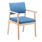 Modern Balcony Open Back Arm Chair Matte Finish Upholstered Dining Chair Royal Blue 1 Piece Clearhalo ' kitchen&dining_furn' 'Dining Chairs' 'Dining Tables & Seating' 'dining_chair' 'Furniture' 'furniture_dining_chair' 'Kitchen & Dining Furniture' 'kitchen' 4600528