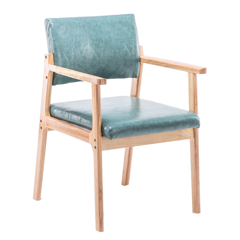 Modern Balcony Open Back Arm Chair Matte Finish Upholstered Dining Chair Sky Blue 1 Piece Clearhalo ' kitchen&dining_furn' 'Dining Chairs' 'Dining Tables & Seating' 'dining_chair' 'Furniture' 'furniture_dining_chair' 'Kitchen & Dining Furniture' 'kitchen' 4600537