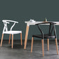 Modern Beech Wishbone Arm Chair Matte Finish Plastic Dining Chair Clearhalo ' kitchen&dining_furn' 'Dining Chairs' 'Dining Tables & Seating' 'dining_chair' 'Furniture' 'furniture_dining_chair' 'Kitchen & Dining Furniture' 'kitchen' 4600559
