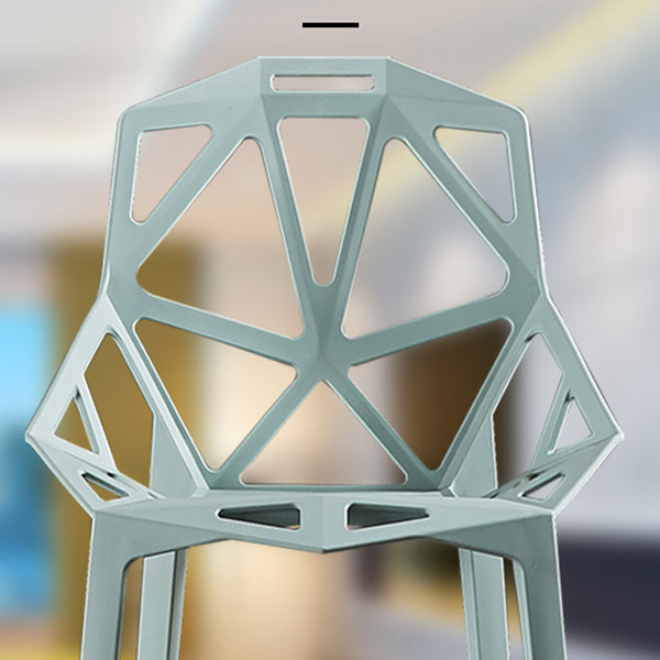 Modern Study Room Cross Back Side Chair Matte Finish Plastic Dining Chair Clearhalo ' kitchen&dining_furn' 'Dining Chairs' 'Dining Tables & Seating' 'dining_chair' 'furn' 'furn_dining_chair' 'Furniture' 'furniture_dining_chair' 'Kitchen & Dining Furniture' 'kitchen' 4600602