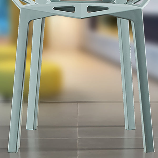 Modern Study Room Cross Back Side Chair Matte Finish Plastic Dining Chair Clearhalo ' kitchen&dining_furn' 'Dining Chairs' 'Dining Tables & Seating' 'dining_chair' 'furn' 'furn_dining_chair' 'Furniture' 'furniture_dining_chair' 'Kitchen & Dining Furniture' 'kitchen' 4600604