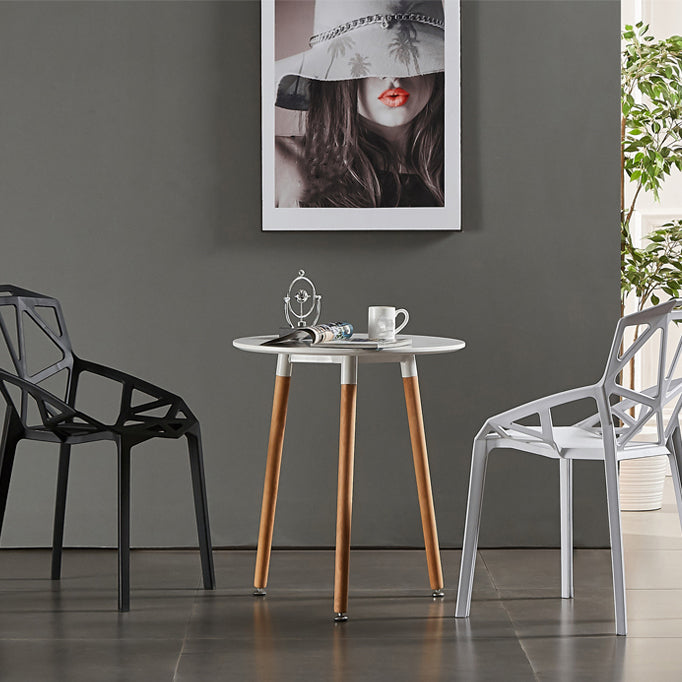 Modern Study Room Cross Back Side Chair Matte Finish Plastic Dining Chair Clearhalo ' kitchen&dining_furn' 'Dining Chairs' 'Dining Tables & Seating' 'dining_chair' 'furn' 'furn_dining_chair' 'Furniture' 'furniture_dining_chair' 'Kitchen & Dining Furniture' 'kitchen' 4600606