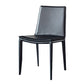 Contemporary Leather Dining Chair Armless Metal Dining Chairs for Restaurant Use Black 1 Piece Clearhalo ' kitchen&dining_furn' 'Dining Chairs' 'Dining Tables & Seating' 'dining_chair' 'furn' 'furn_dining_chair' 'Furniture' 'furniture_dining_chair' 'Kitchen & Dining Furniture' 'kitchen' 4600617