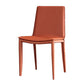 Contemporary Leather Dining Chair Armless Metal Dining Chairs for Restaurant Use Light Orange 1 Piece Clearhalo ' kitchen&dining_furn' 'Dining Chairs' 'Dining Tables & Seating' 'dining_chair' 'furn' 'furn_dining_chair' 'Furniture' 'furniture_dining_chair' 'Kitchen & Dining Furniture' 'kitchen' 4600629