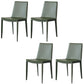 Contemporary Leather Dining Chair Armless Metal Dining Chairs for Restaurant Use Green 4 Piece Set Clearhalo ' kitchen&dining_furn' 'Dining Chairs' 'Dining Tables & Seating' 'dining_chair' 'furn' 'furn_dining_chair' 'Furniture' 'furniture_dining_chair' 'Kitchen & Dining Furniture' 'kitchen' 4600634