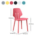 Scandinavian Colorful Plastic Dining Armless Chair Solid Back Chair Clearhalo ' kitchen&dining_furn' 'Dining Chairs' 'Dining Tables & Seating' 'dining_chair' 'furn' 'furn_dining_chair' 'Furniture' 'furniture_dining_chair' 'Kitchen & Dining Furniture' 'kitchen' 4600659