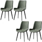 Contemporary Style Chairs Dining Armless Side Chairs with Metal Legs for Kitchen Green 4 Piece Set Clearhalo ' kitchen&dining_furn' 'Dining Chairs' 'Dining Tables & Seating' 'dining_chair' 'furn' 'furn_dining_chair' 'Furniture' 'furniture_dining_chair' 'Kitchen & Dining Furniture' 'kitchen' 4600670