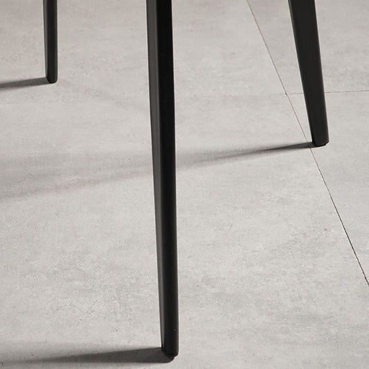 Contemporary Style Chairs Dining Armless Side Chairs with Metal Legs for Kitchen Clearhalo ' kitchen&dining_furn' 'Dining Chairs' 'Dining Tables & Seating' 'dining_chair' 'furn' 'furn_dining_chair' 'Furniture' 'furniture_dining_chair' 'Kitchen & Dining Furniture' 'kitchen' 4600671