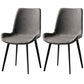 Contemporary Style Chairs Dining Armless Side Chairs with Metal Legs for Kitchen Light Gray 2 Piece Set Clearhalo ' kitchen&dining_furn' 'Dining Chairs' 'Dining Tables & Seating' 'dining_chair' 'furn' 'furn_dining_chair' 'Furniture' 'furniture_dining_chair' 'Kitchen & Dining Furniture' 'kitchen' 4600674
