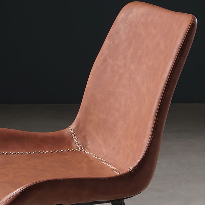 Contemporary Style Chairs Dining Armless Side Chairs with Metal Legs for Kitchen Clearhalo ' kitchen&dining_furn' 'Dining Chairs' 'Dining Tables & Seating' 'dining_chair' 'furn' 'furn_dining_chair' 'Furniture' 'furniture_dining_chair' 'Kitchen & Dining Furniture' 'kitchen' 4600675