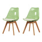 Scandinavian PU Leather Dining Chairs Armless Solid Back Chair Green Set of 2 Clearhalo ' kitchen&dining_furn' 'Dining Chairs' 'Dining Tables & Seating' 'dining_chair' 'Furniture' 'furniture_dining_chair' 'Kitchen & Dining Furniture' 'kitchen' 4600705