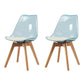 Scandinavian PU Leather Dining Chairs Armless Solid Back Chair Blue Set of 2 Clearhalo ' kitchen&dining_furn' 'Dining Chairs' 'Dining Tables & Seating' 'dining_chair' 'Furniture' 'furniture_dining_chair' 'Kitchen & Dining Furniture' 'kitchen' 4600710