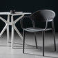 Contemporary Chairs Dining Arm Open Back Plastic Side Chair for Kitchen Clearhalo ' kitchen&dining_furn' 'Dining Chairs' 'Dining Tables & Seating' 'dining_chair' 'furn' 'furn_dining_chair' 'Furniture' 'furniture_dining_chair' 'Kitchen & Dining Furniture' 'kitchen' 4600723