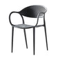 Contemporary Chairs Dining Arm Open Back Plastic Side Chair for Kitchen Grey 1 Piece Clearhalo ' kitchen&dining_furn' 'Dining Chairs' 'Dining Tables & Seating' 'dining_chair' 'furn' 'furn_dining_chair' 'Furniture' 'furniture_dining_chair' 'Kitchen & Dining Furniture' 'kitchen' 4600724