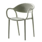 Contemporary Chairs Dining Arm Open Back Plastic Side Chair for Kitchen Green 1 Piece Clearhalo ' kitchen&dining_furn' 'Dining Chairs' 'Dining Tables & Seating' 'dining_chair' 'furn' 'furn_dining_chair' 'Furniture' 'furniture_dining_chair' 'Kitchen & Dining Furniture' 'kitchen' 4600730