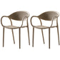 Contemporary Chairs Dining Arm Open Back Plastic Side Chair for Kitchen Khaki 2 Piece Set Clearhalo ' kitchen&dining_furn' 'Dining Chairs' 'Dining Tables & Seating' 'dining_chair' 'furn' 'furn_dining_chair' 'Furniture' 'furniture_dining_chair' 'Kitchen & Dining Furniture' 'kitchen' 4600748