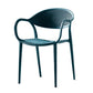 Contemporary Chairs Dining Arm Open Back Plastic Side Chair for Kitchen Blue 1 Piece Clearhalo ' kitchen&dining_furn' 'Dining Chairs' 'Dining Tables & Seating' 'dining_chair' 'furn' 'furn_dining_chair' 'Furniture' 'furniture_dining_chair' 'Kitchen & Dining Furniture' 'kitchen' 4600750