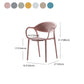 Contemporary Chairs Dining Arm Open Back Plastic Side Chair for Kitchen Clearhalo ' kitchen&dining_furn' 'Dining Chairs' 'Dining Tables & Seating' 'dining_chair' 'furn' 'furn_dining_chair' 'Furniture' 'furniture_dining_chair' 'Kitchen & Dining Furniture' 'kitchen' 4600753