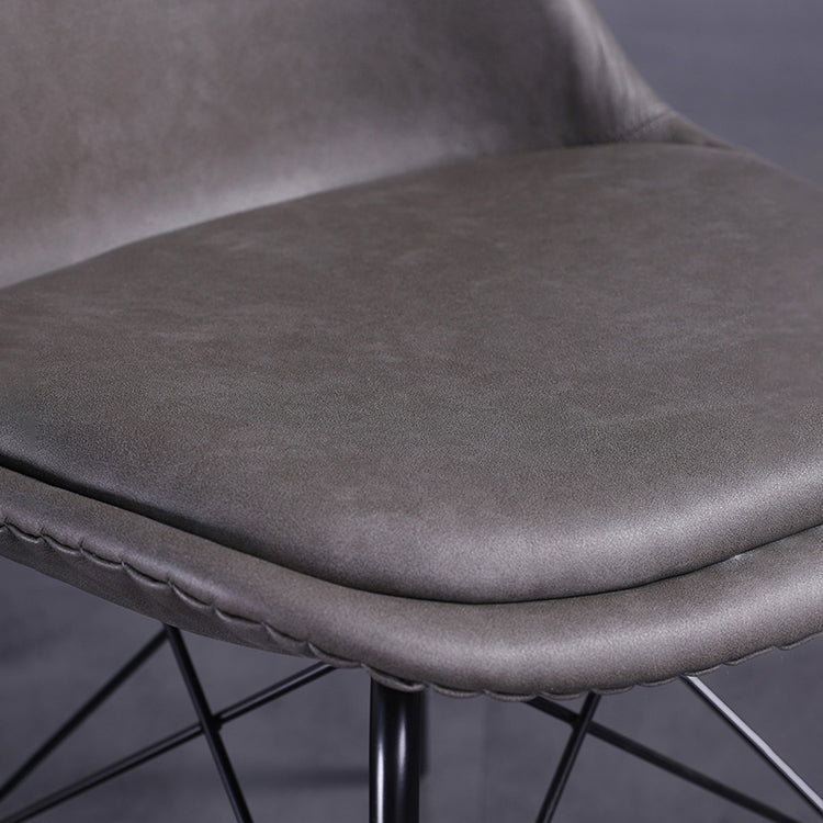 Contemporary Style Chairs Dining Armless Side Chair with Metal Legs for Kitchen Clearhalo ' kitchen&dining_furn' 'Dining Chairs' 'Dining Tables & Seating' 'dining_chair' 'Furniture' 'furniture_dining_chair' 'Kitchen & Dining Furniture' 'kitchen' 4600766