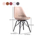 Contemporary Style Chairs Dining Armless Side Chair with Metal Legs for Kitchen Clearhalo ' kitchen&dining_furn' 'Dining Chairs' 'Dining Tables & Seating' 'dining_chair' 'Furniture' 'furniture_dining_chair' 'Kitchen & Dining Furniture' 'kitchen' 4600778