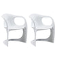 Scandinavian Plastic Dining Arm Chairs Solid Back Chair for Home White 2 Piece Set Clearhalo ' kitchen&dining_furn' 'Dining Chairs' 'Dining Tables & Seating' 'dining_chair' 'furn' 'furn_dining_chair' 'Furniture' 'furniture_dining_chair' 'Kitchen & Dining Furniture' 'kitchen' 4600787