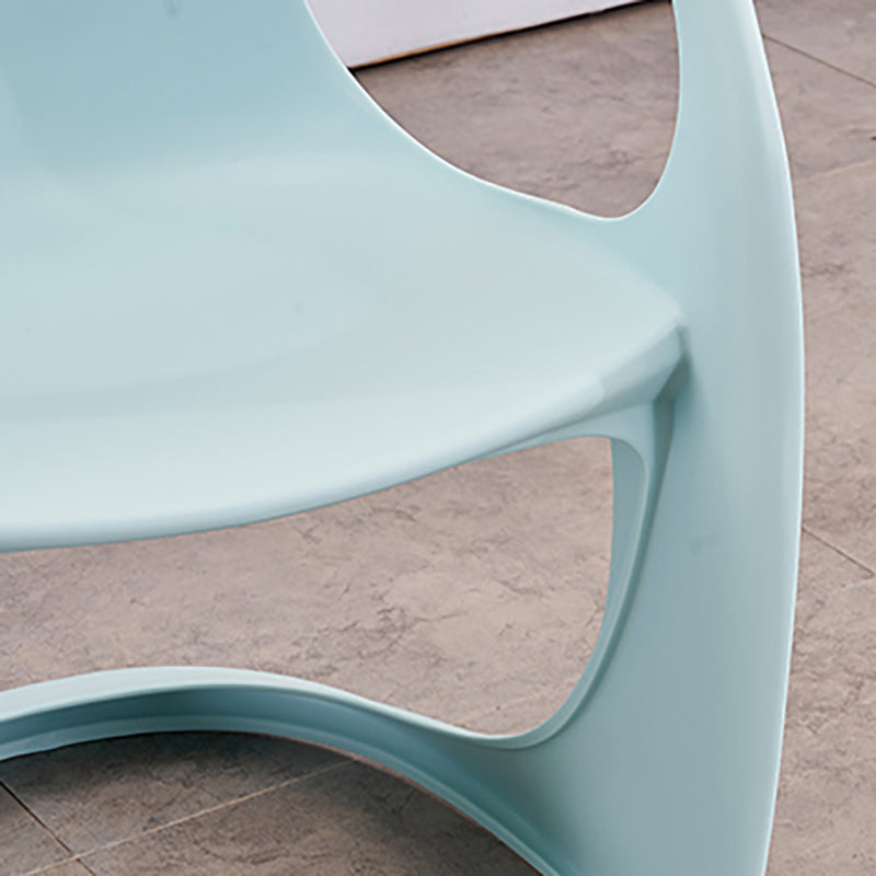 Scandinavian Plastic Dining Arm Chairs Solid Back Chair for Home Clearhalo ' kitchen&dining_furn' 'Dining Chairs' 'Dining Tables & Seating' 'dining_chair' 'furn' 'furn_dining_chair' 'Furniture' 'furniture_dining_chair' 'Kitchen & Dining Furniture' 'kitchen' 4600794