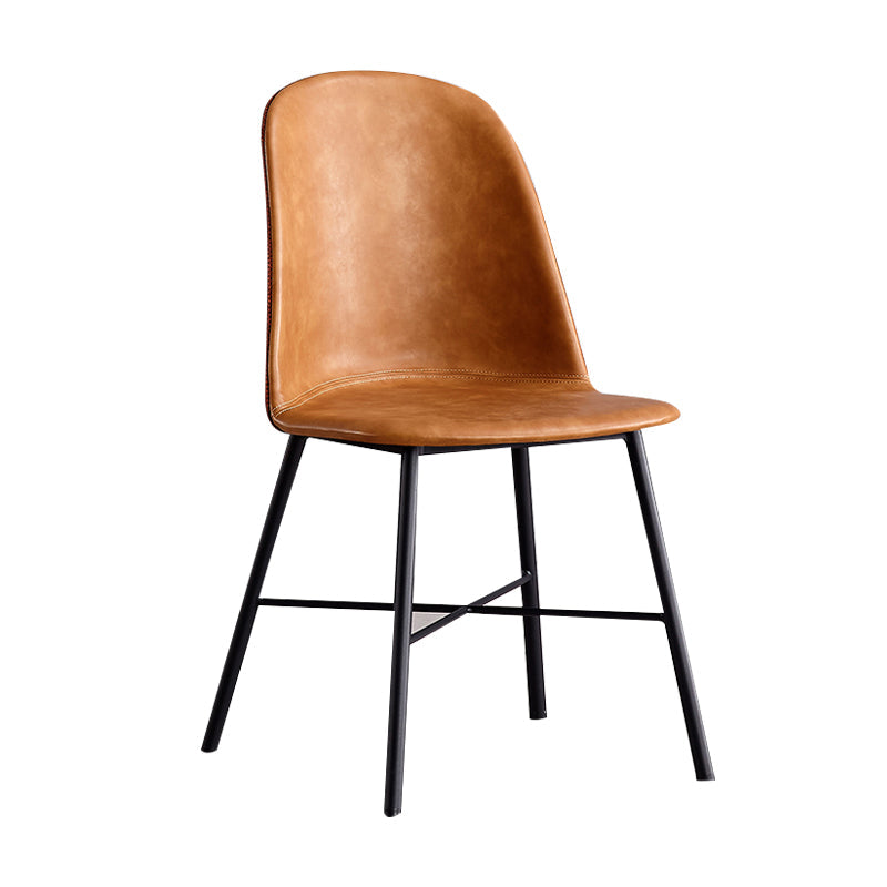 Contemporary Style Chair Dining Armless Side Chairs with Metal Legs for Kitchen Clearhalo ' kitchen&dining_furn' 'Dining Chairs' 'Dining Tables & Seating' 'dining_chair' 'furn' 'furn_dining_chair' 'Furniture' 'furniture_dining_chair' 'Kitchen & Dining Furniture' 'kitchen' 4600811