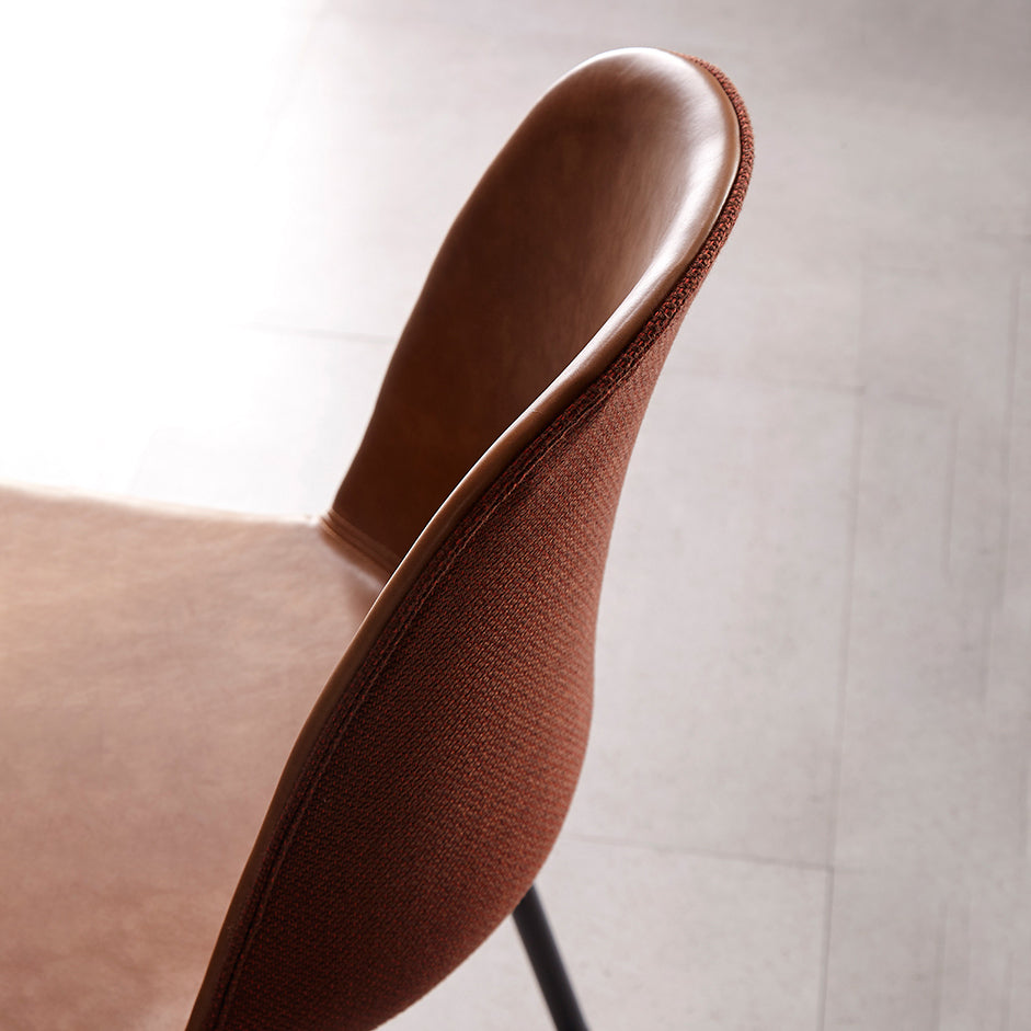 Contemporary Style Chair Dining Armless Side Chairs with Metal Legs for Kitchen Clearhalo ' kitchen&dining_furn' 'Dining Chairs' 'Dining Tables & Seating' 'dining_chair' 'furn' 'furn_dining_chair' 'Furniture' 'furniture_dining_chair' 'Kitchen & Dining Furniture' 'kitchen' 4600813