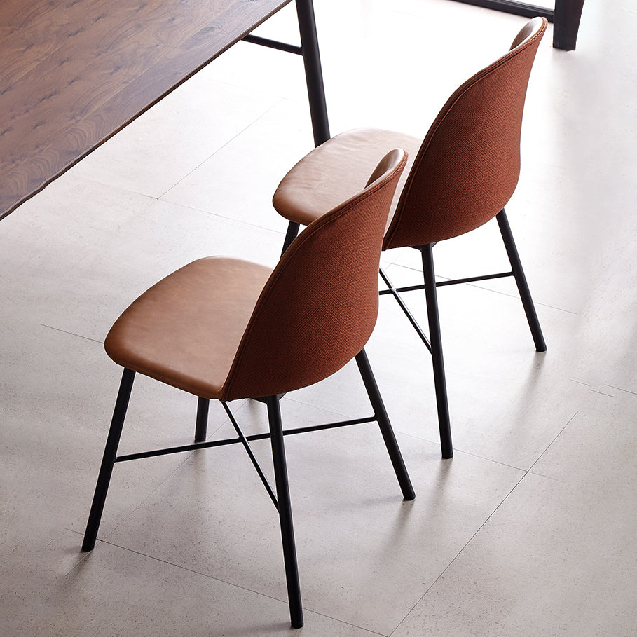 Contemporary Style Chair Dining Armless Side Chairs with Metal Legs for Kitchen Clearhalo ' kitchen&dining_furn' 'Dining Chairs' 'Dining Tables & Seating' 'dining_chair' 'furn' 'furn_dining_chair' 'Furniture' 'furniture_dining_chair' 'Kitchen & Dining Furniture' 'kitchen' 4600822