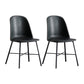 Contemporary Style Chair Dining Armless Side Chairs with Metal Legs for Kitchen Blackish Green 2 Piece Set Clearhalo ' kitchen&dining_furn' 'Dining Chairs' 'Dining Tables & Seating' 'dining_chair' 'furn' 'furn_dining_chair' 'Furniture' 'furniture_dining_chair' 'Kitchen & Dining Furniture' 'kitchen' 4600823