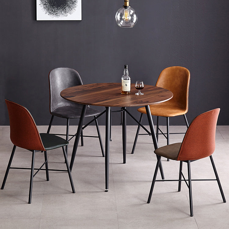 Contemporary Style Chair Dining Armless Side Chairs with Metal Legs for Kitchen Clearhalo ' kitchen&dining_furn' 'Dining Chairs' 'Dining Tables & Seating' 'dining_chair' 'furn' 'furn_dining_chair' 'Furniture' 'furniture_dining_chair' 'Kitchen & Dining Furniture' 'kitchen' 4600826