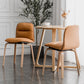Scandinavian Faux Leather Dining Chairs Armless Solid Back Chair Clearhalo ' kitchen&dining_furn' 'Dining Chairs' 'Dining Tables & Seating' 'dining_chair' 'furn' 'furn_dining_chair' 'Furniture' 'furniture_dining_chair' 'Kitchen & Dining Furniture' 'kitchen' 4600837