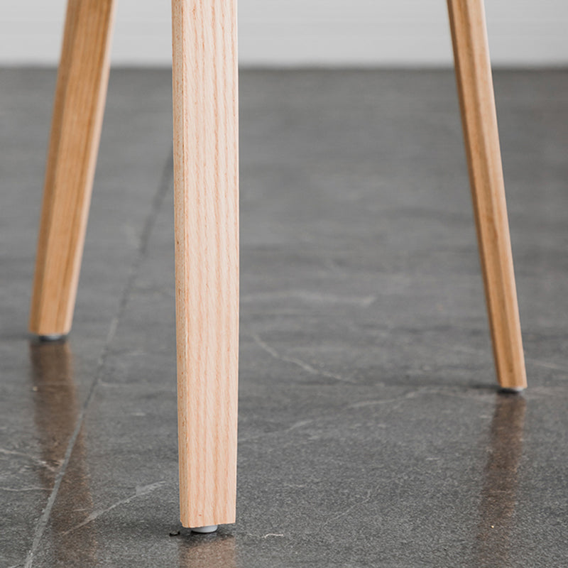 Scandinavian Faux Leather Dining Chairs Armless Solid Back Chair Clearhalo ' kitchen&dining_furn' 'Dining Chairs' 'Dining Tables & Seating' 'dining_chair' 'furn' 'furn_dining_chair' 'Furniture' 'furniture_dining_chair' 'Kitchen & Dining Furniture' 'kitchen' 4600840