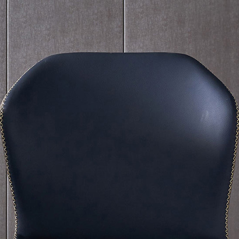 Contemporary Style Chair Dining Armless Wingback Side Chairs with Metal Legs for Kitchen Clearhalo ' kitchen&dining_furn' 'Dining Chairs' 'Dining Tables & Seating' 'dining_chair' 'furn' 'furn_dining_chair' 'Furniture' 'furniture_dining_chair' 'Kitchen & Dining Furniture' 'kitchen' 4600863