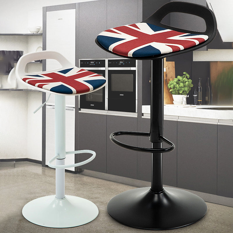 Industrial Style Bar Chair with Swivel Adjustable Height Metal Leg for Counter Bar Clearhalo 'Bar Furniture' 'Bar Stools' 'bar_stools' 'furn' 'furn_bar_stools' 'furniture_bar_stools' 'Kitchen & Dining Furniture' 'kitchen&dining_furn' 'kitchen' 'kitchen_furn' Furniture' 4602996