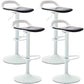 Industrial Style Bar Chair with Swivel Adjustable Height Metal Leg for Counter Bar Black White 4 Piece Set Clearhalo 'Bar Furniture' 'Bar Stools' 'bar_stools' 'furn' 'furn_bar_stools' 'furniture_bar_stools' 'Kitchen & Dining Furniture' 'kitchen&dining_furn' 'kitchen' 'kitchen_furn' Furniture' 4603005