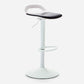 Industrial Style Bar Chair with Swivel Adjustable Height Metal Leg for Counter Bar Black White 1 Piece Clearhalo 'Bar Furniture' 'Bar Stools' 'bar_stools' 'furn' 'furn_bar_stools' 'furniture_bar_stools' 'Kitchen & Dining Furniture' 'kitchen&dining_furn' 'kitchen' 'kitchen_furn' Furniture' 4603007