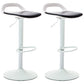 Industrial Style Bar Chair with Swivel Adjustable Height Metal Leg for Counter Bar Black White 2 Piece Set Clearhalo 'Bar Furniture' 'Bar Stools' 'bar_stools' 'furn' 'furn_bar_stools' 'furniture_bar_stools' 'Kitchen & Dining Furniture' 'kitchen&dining_furn' 'kitchen' 'kitchen_furn' Furniture' 4603010