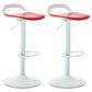 Industrial Style Bar Chair with Swivel Adjustable Height Metal Leg for Counter Bar Red White 2 Piece Set Clearhalo 'Bar Furniture' 'Bar Stools' 'bar_stools' 'furn' 'furn_bar_stools' 'furniture_bar_stools' 'Kitchen & Dining Furniture' 'kitchen&dining_furn' 'kitchen' 'kitchen_furn' Furniture' 4603013