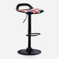Industrial Style Bar Chair with Swivel Adjustable Height Metal Leg for Counter Bar Red-Blue Black 1 Piece Clearhalo 'Bar Furniture' 'Bar Stools' 'bar_stools' 'furn' 'furn_bar_stools' 'furniture_bar_stools' 'Kitchen & Dining Furniture' 'kitchen&dining_furn' 'kitchen' 'kitchen_furn' Furniture' 4603021