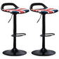 Industrial Style Bar Chair with Swivel Adjustable Height Metal Leg for Counter Bar Red-Blue Black 2 Piece Set Clearhalo 'Bar Furniture' 'Bar Stools' 'bar_stools' 'furn' 'furn_bar_stools' 'furniture_bar_stools' 'Kitchen & Dining Furniture' 'kitchen&dining_furn' 'kitchen' 'kitchen_furn' Furniture' 4603022