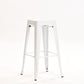 Industrial Style Metal Bar-stool Square Iron Seat Counter Stool for Kitchen Bar White Backless 1 Piece Clearhalo 'Bar Furniture' 'Bar Stools' 'bar_stools' 'furn' 'furn_bar_stools' 'furniture_bar_stools' 'Kitchen & Dining Furniture' 'kitchen&dining_furn' 'kitchen' 'kitchen_furn' Furniture' 4603029