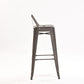 Industrial Style Metal Bar-stool Square Iron Seat Counter Stool for Kitchen Bar Clearhalo 'Bar Furniture' 'Bar Stools' 'bar_stools' 'furn' 'furn_bar_stools' 'furniture_bar_stools' 'Kitchen & Dining Furniture' 'kitchen&dining_furn' 'kitchen' 'kitchen_furn' Furniture' 4603030