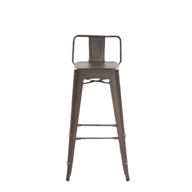Industrial Style Metal Bar-stool Square Iron Seat Counter Stool for Kitchen Bar Clearhalo 'Bar Furniture' 'Bar Stools' 'bar_stools' 'furn' 'furn_bar_stools' 'furniture_bar_stools' 'Kitchen & Dining Furniture' 'kitchen&dining_furn' 'kitchen' 'kitchen_furn' Furniture' 4603031