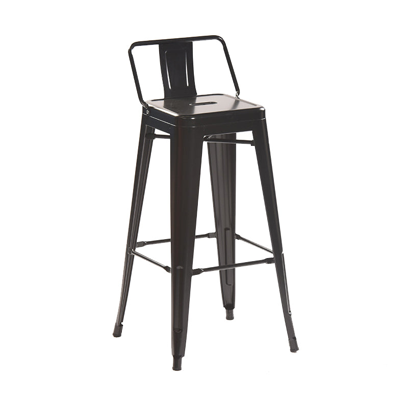 Industrial Style Metal Bar-stool Square Iron Seat Counter Stool for Kitchen Bar Clearhalo 'Bar Furniture' 'Bar Stools' 'bar_stools' 'furn' 'furn_bar_stools' 'furniture_bar_stools' 'Kitchen & Dining Furniture' 'kitchen&dining_furn' 'kitchen' 'kitchen_furn' Furniture' 4603035